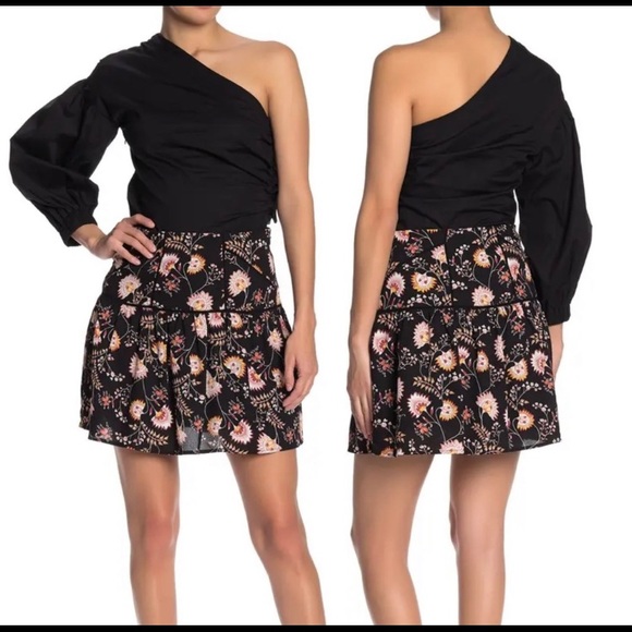 1. State Floral Mini Flounce Skirt NWT - Picture 3 of 3